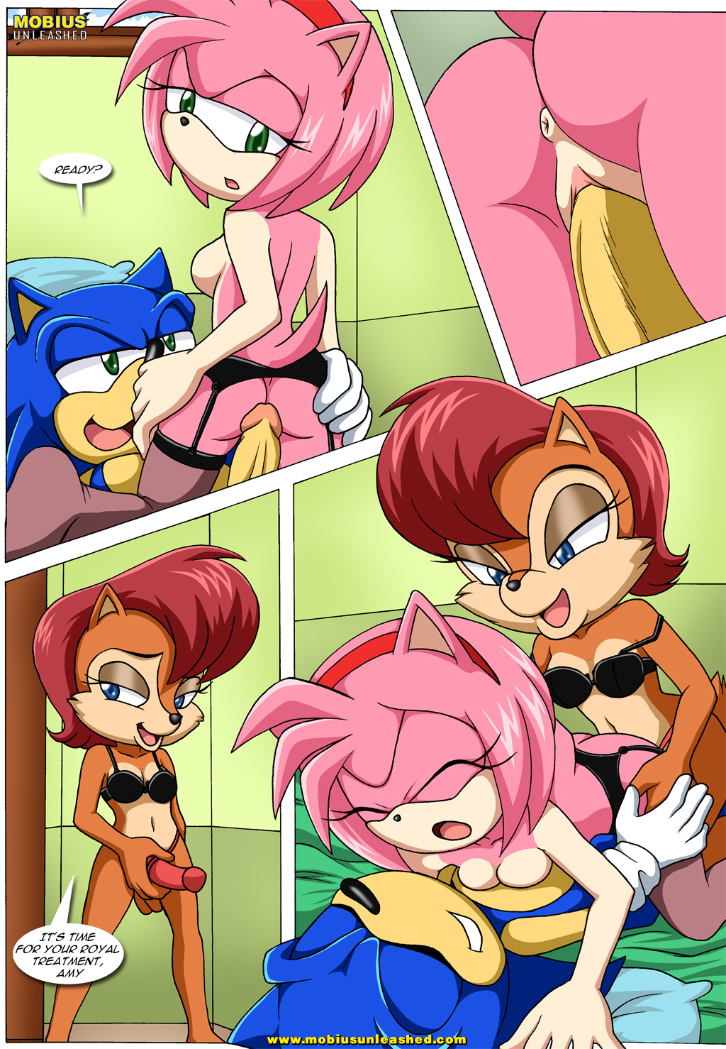 amy_rose anthro comic furry mobius_unleashed sally_acorn saturday ...