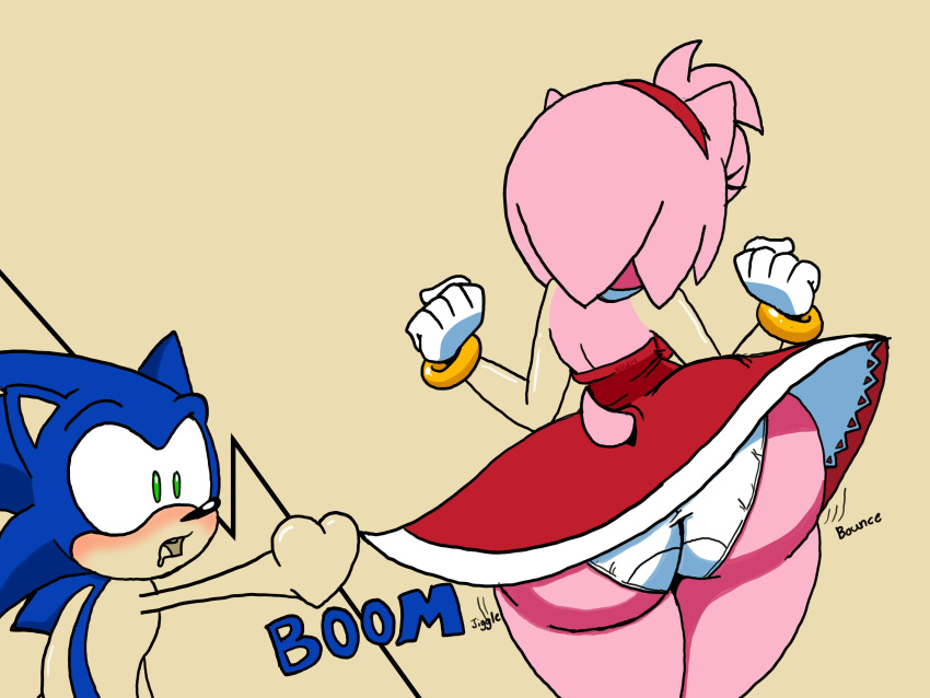 1boy 1girl aged_up amy_rose anthro ass_bounce ass_jiggle big_ass bimbo blue_body blue_spines bottom_heavy bubble_ass bubble_butt dress drooling erinaceinae fat_ass fat_butt green_eyes heartbeat hedgehog hedgehog_humanoid huge_ass large_ass large_butt male panties pink_body pink_spines roga14 seductive sega sexy sexy_ass sexy_body smelly_ass sonic_the_hedgehog sonic_the_hedgehog_(series) teasing thick_ass thick_thighs wide_hips