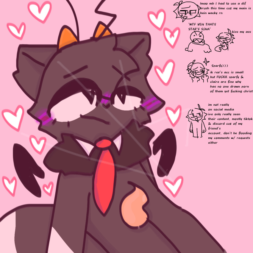 ambiguous_gender antennae anthro blush feline furry heart-shaped_pupils heart_eyes sparfy_(stariiuez) stariiuez tentacle tentacle_dick two_tails venmisssn wings