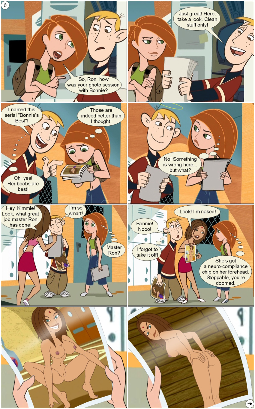 bonnie_rockwaller comic disney gagala kim_possible kimberly_ann_possible photography_class ron_stoppable