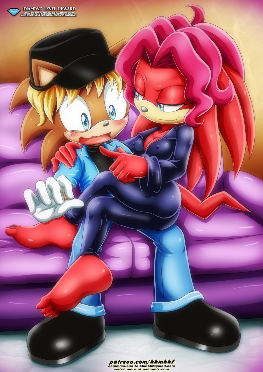 archie_comics bbmbbf blush cleavage erect_nipples feet full_body furry horny lien-da mobius_unleashed palcomix pietro's_secret_club ryanic sega sonic_(series) sonic_the_hedgehog_(series)