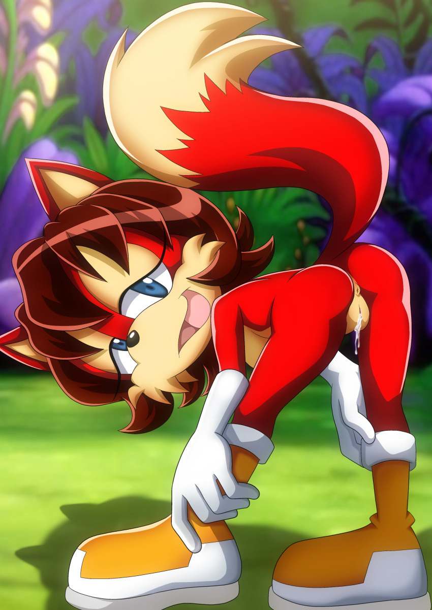 anus archie_comics ass bbmbbf fiona_fox mobius_unleashed mooning palcomix pussy sega sonic_(series) sonic_the_hedgehog_(series) wet_pussy