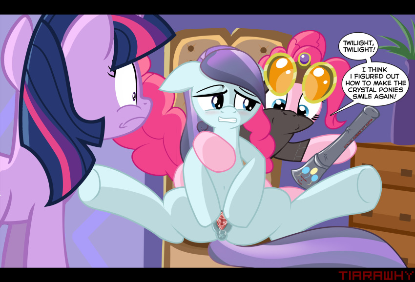 artist_name comic crystal_pony equine female fluttershy_(mlp) friendship_is_magic horse my_little_pony pinkie_pie_(mlp) pony pussy tiarawhy twilight_sparkle_(mlp)