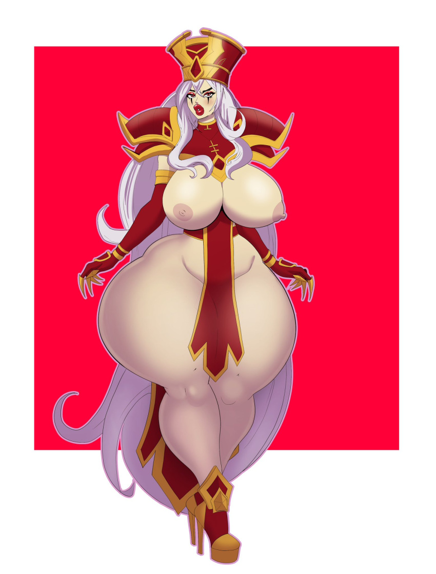 annon big_ass bimbo dat_ass long_hair sally_whitemane white_hair world_of_warcraft