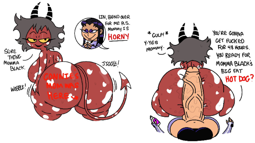 1futa 1girl ass big_areola big_ass big_balls big_belly big_breasts big_nipples big_penis big_thighs blackfire breasts crossover dc_comics dirty_talk female futadom futanari futanari_on_female helluva_boss huge_ass huge_breasts huge_penis large_areolae large_ass large_balls large_butt large_penis large_thighs larger_female lin_(helluva_boss) milf older older_female penis teen_titans text theslashfive uncensored vivienne_medrano warner_brothers young_adult young_adult_female young_adult_woman youtube