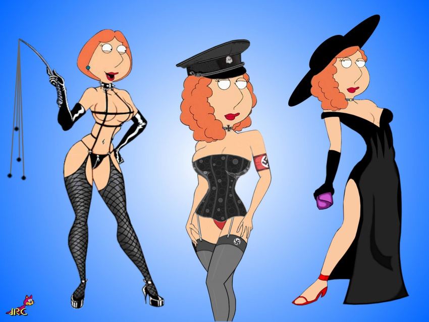 corset family_guy fishnets jrc_(artist) lois_griffin nazi whip