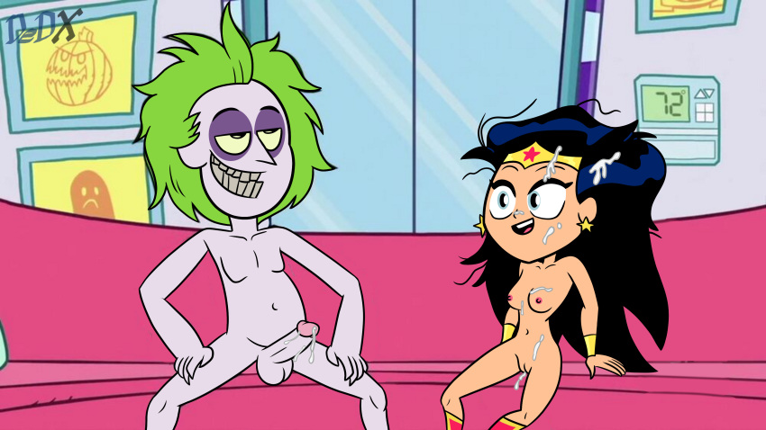 beetlejuice beetlejuice_(character) crossover dc_comics dedx tagme teen_titans_go wonder_woman