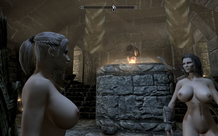 big_breasts breasts game massive_breasts nord rack skyrim video_game