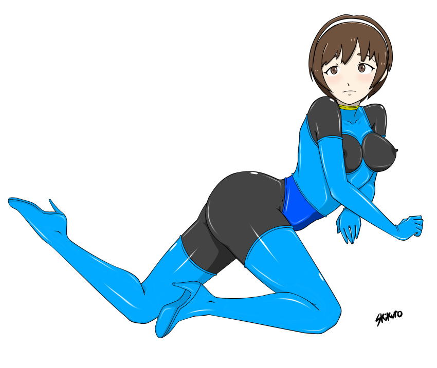 1girl areola ass bangs black_bodysuit blue_elbow_gloves blue_gloves blue_latex blue_latex_armwear blue_latex_elbow_gloves blue_latex_legwear blue_latex_leotard blue_latex_thighhighs blue_legwear blue_long_gloves blush bodysuit breasts brown_eyes brown_hair dat_ass edit edited elbow_gloves erect_nipples erect_nipples_under_clothes erection female_focus female_only gloves godzilla:_city_on_the_edge_of_battle godzilla:_monster_planet godzilla:_the_planet_eater godzilla_(series) hair hairband headgear headwear heel_boots heeled_boots high_heels latex latex_armwear latex_bodysuit latex_boots latex_breasts latex_clothing latex_elbow_gloves latex_gloves latex_legwear latex_long_gloves latex_nipples latex_stockings latex_thigh_highs latex_thighhighs legwear long_gloves medium_breasts nipples polygon_pictures short_hair skikuro skin_tight skin_tight_outfit skin_tight_suit skin_tight_thighhighs skintight_bodysuit skintight_clothes skintight_clothing skintight_suit sole_female soles solo_female solo_focus stockings thick_ass thick_thighs thighs third-party_edit toho toho_(film_company) white_background yuko_tani