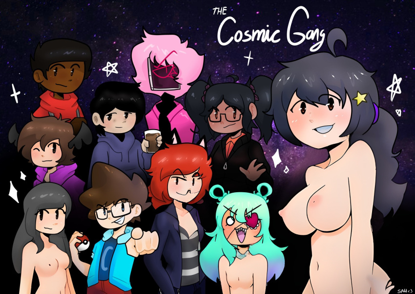 ai_assisted ai_edit ai_generated bryana_(brybryanam7) cosmic_gang friday_night_funkin mamon_(mamondebeste) oc sona sonnah_(superstamps) superstamps