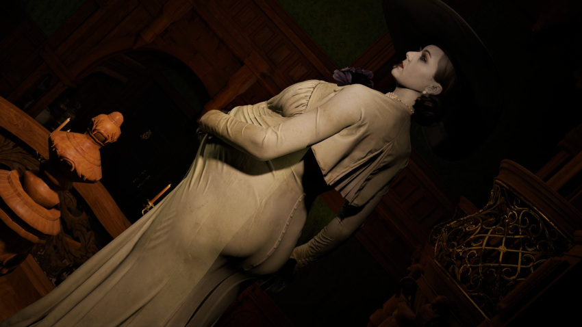 3d alcina_dimitrescu lady_dimitrescu pregnant resident_evil resident_evil_8:_village vampire zero-thl