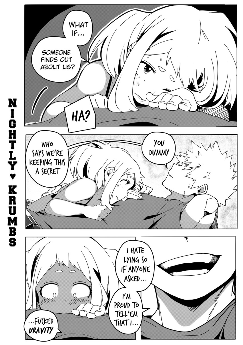 after_sex comics katsuki_bakugo nightlykrumbs smirking uraraka_ochako