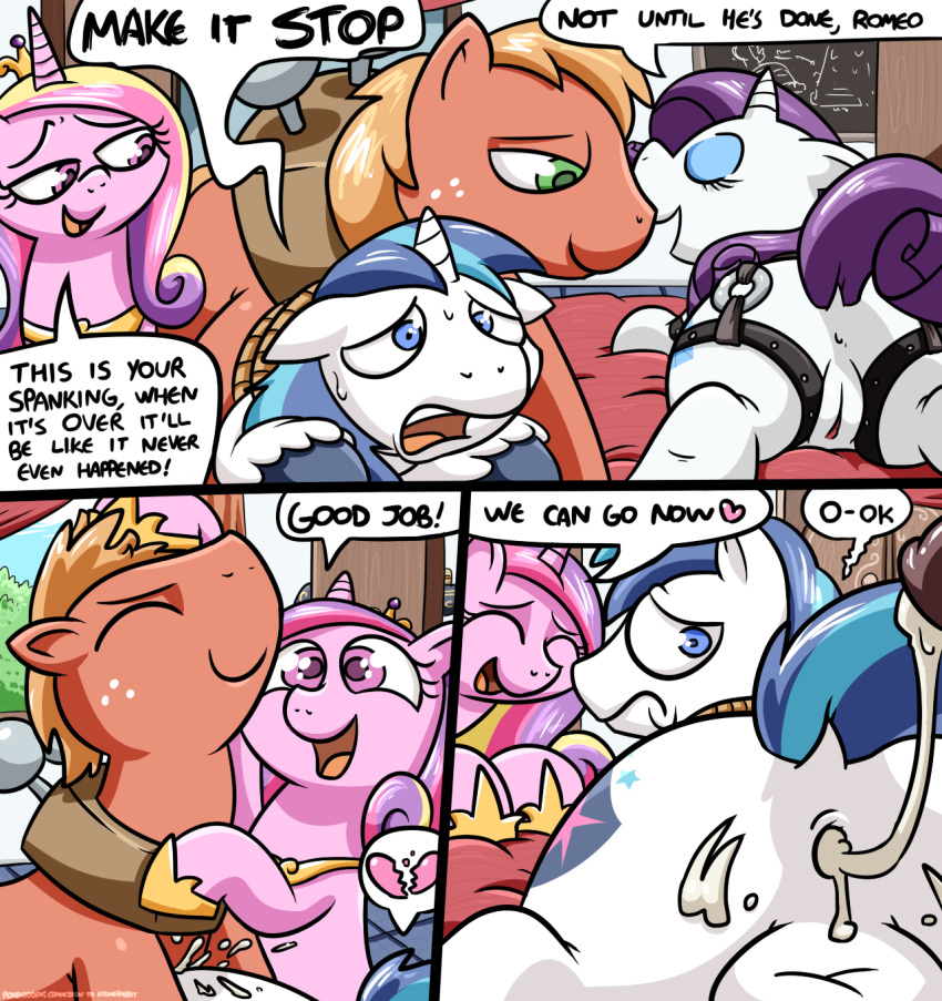 anal anal_penetration anal_sex anus balls big_macintosh bondage comic cum cum_in_ass cum_inside friendship_is_magic hasbro male/male my_little_pony penis pokehidden princess_cadance pussy rape rarity rope rope_bondage sex shining_armor sweat yaoi