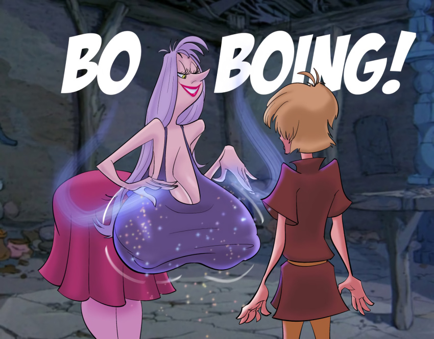 arthur_pendragon blonde_hair disney gigantic_ass gigantic_breasts hourglass_figure john_coffe king_arthur long_hair madam_mim milf purple_hair sexy sexy_ass sexy_body sexy_breasts the_sword_in_the_stone yellow_eyes you_gonna_get_raped