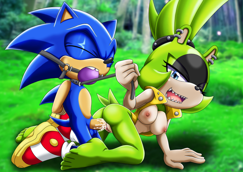 bbmbbf bondage edit edited femdom furry manik_acorn mobius_unleashed palcomix sega sonic_the_hedgehog sonic_the_hedgehog_(series) surge_the_tenrec third-party_edit