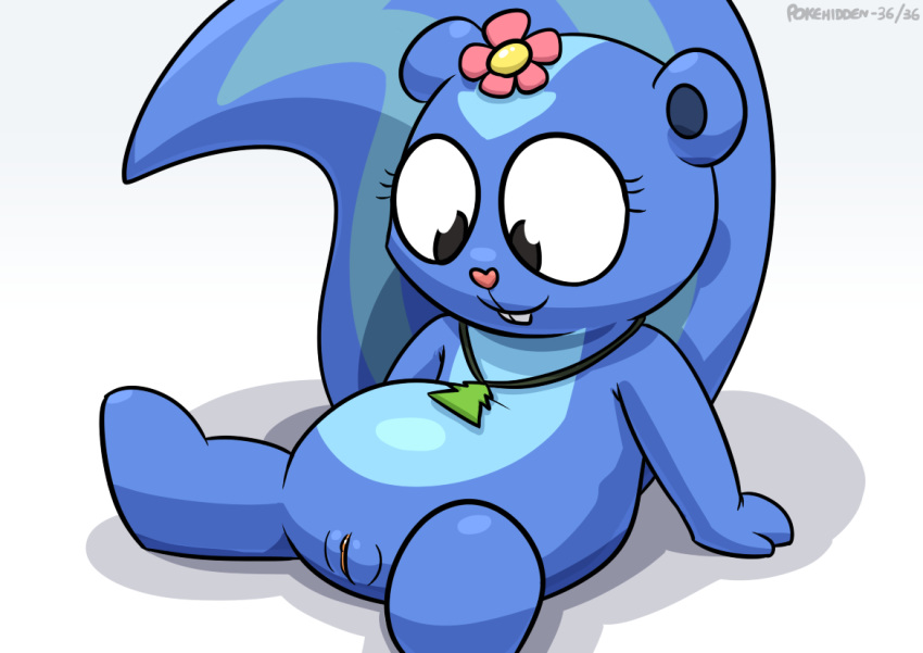 1girl happy_tree_friends petunia petunia_(htf) pokehidden pussy skunk