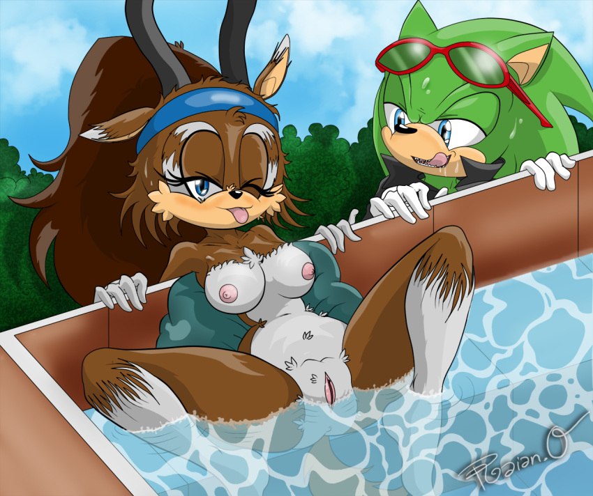 :p bath blush breasts cylia_the_antelope female hetero male nipples nude presenting pussy raianonzika_(artist) scourge_the_hedgehog sharp_teeth sitting smile sonic_(series) sonic_the_hedgehog_(series) spread_legs spreading teeth tongue tongue_out voyeur water wet zerbukii_(artist)