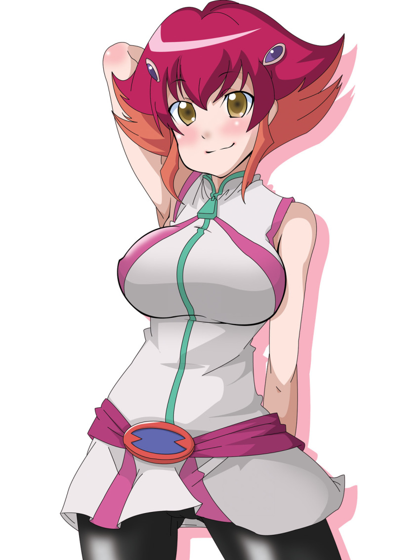 1girl bike_shorts breasts kouzuki_anna solo yu-gi-oh! yu-gi-oh!_zexal yuu-gi-ou yuu-gi-ou_zexal