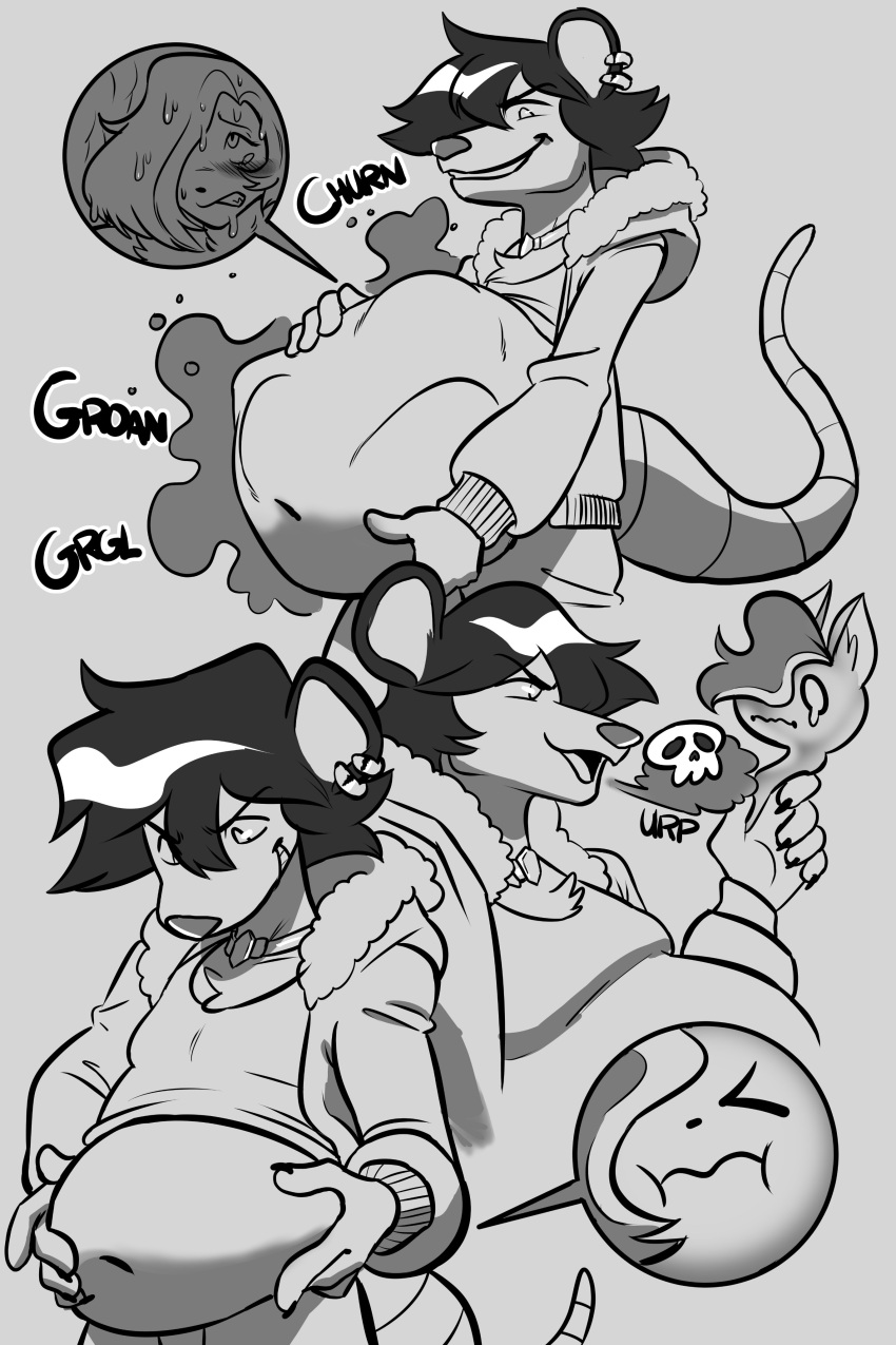 belly_bulge dominant_male female_prey forced gothmeup hush hush_(character) hush_(hushyum) hush_(purple_prey) in_belly in_stomach internal_view male_pred oral_vore vore