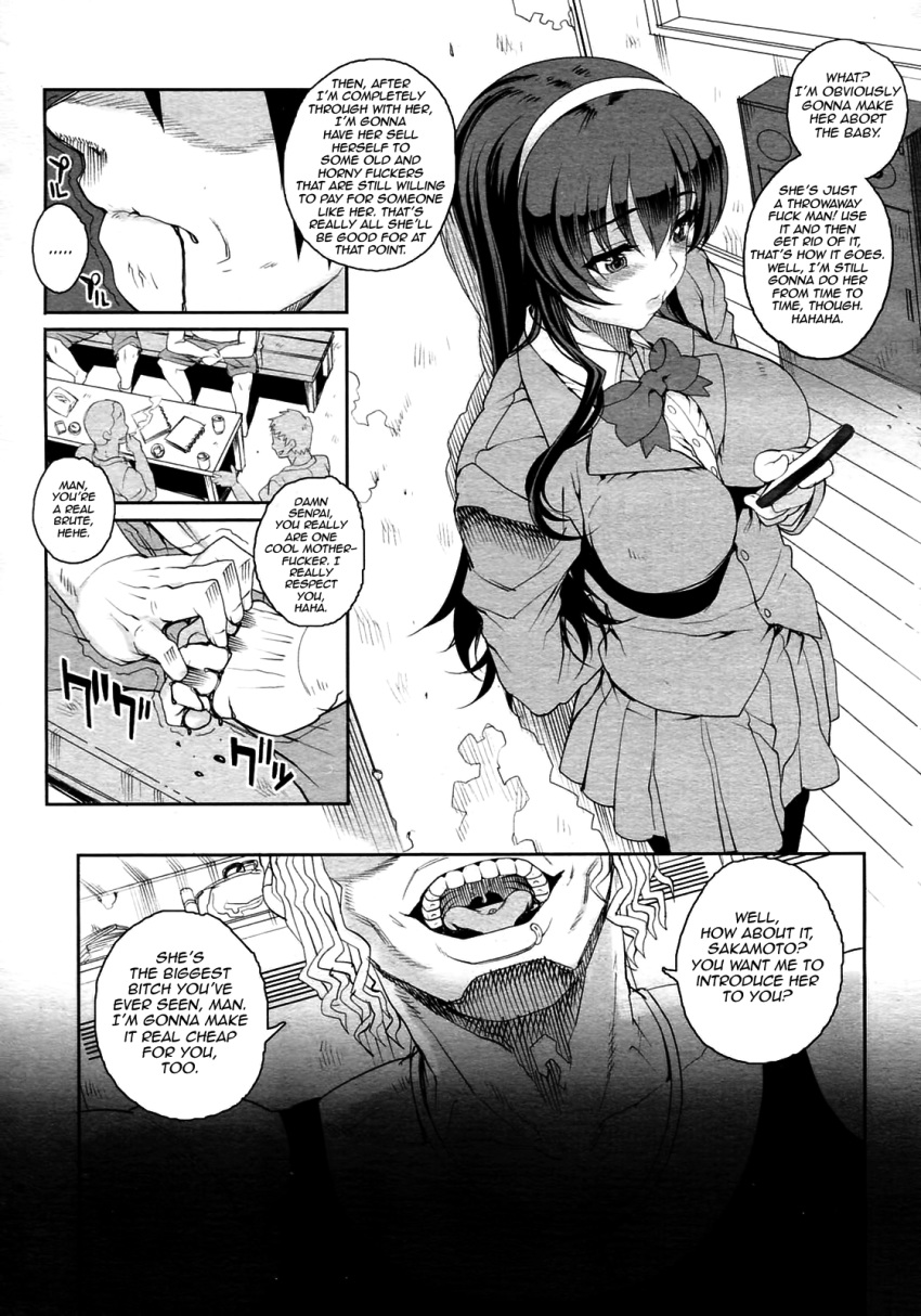 bdsm big_breasts carn chloroform comic defloration enema english_text group_sex impregnation manga monochrome nakadashi netorare original_character otome_gari_+_otome_gari pantyhose rape school_uniform sex stockings text translated uncensored womb x-ray