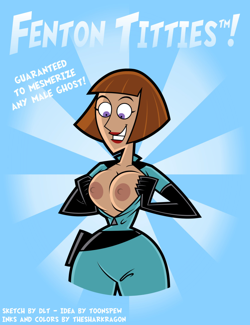 big_breasts breasts danny_phantom dlt madeline_fenton nipples sharkragon_(artist)