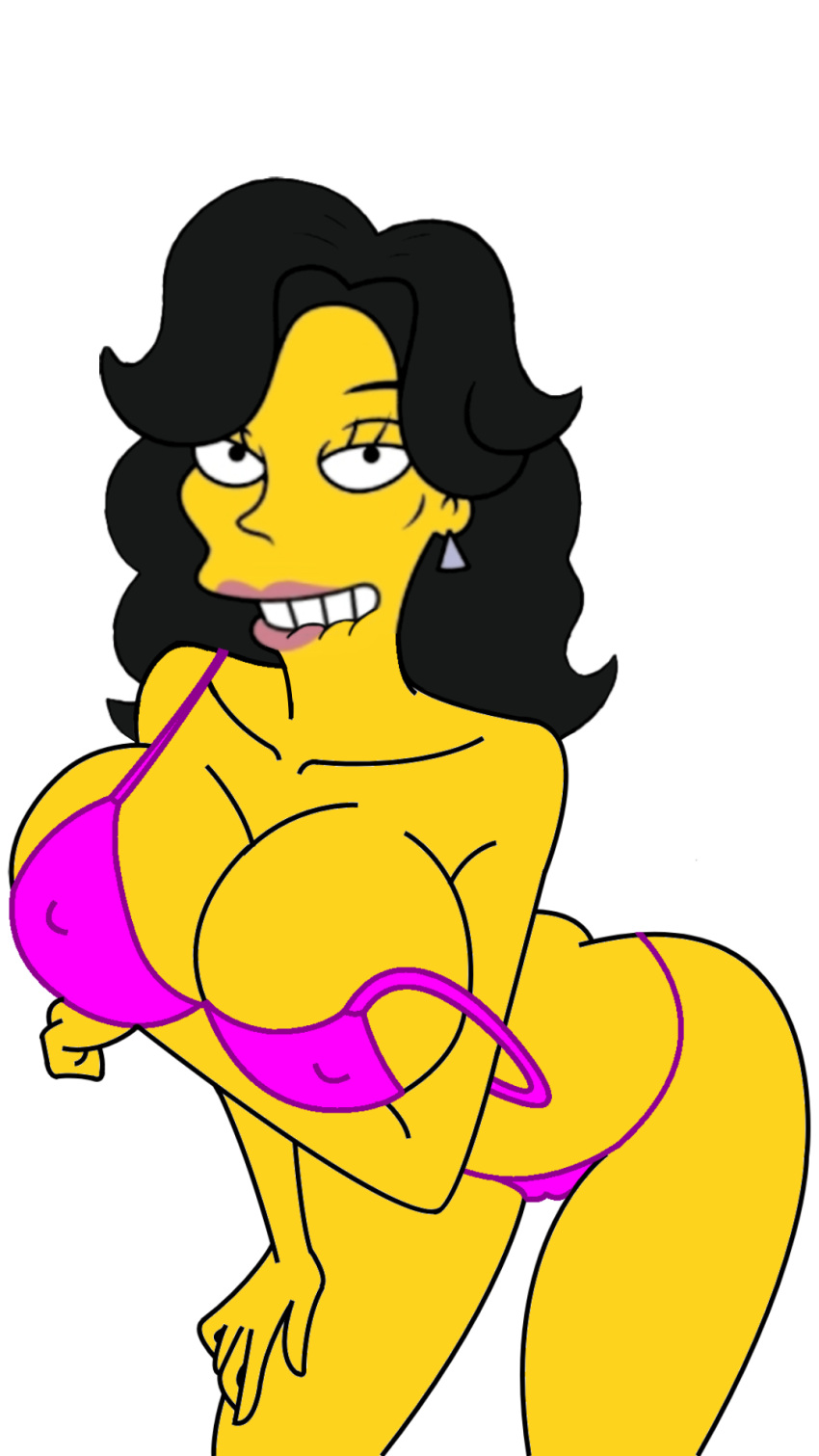 1girl julia_(the_simpsons) sexy sexy_body sexy_breasts sexy_pose the_simpsons