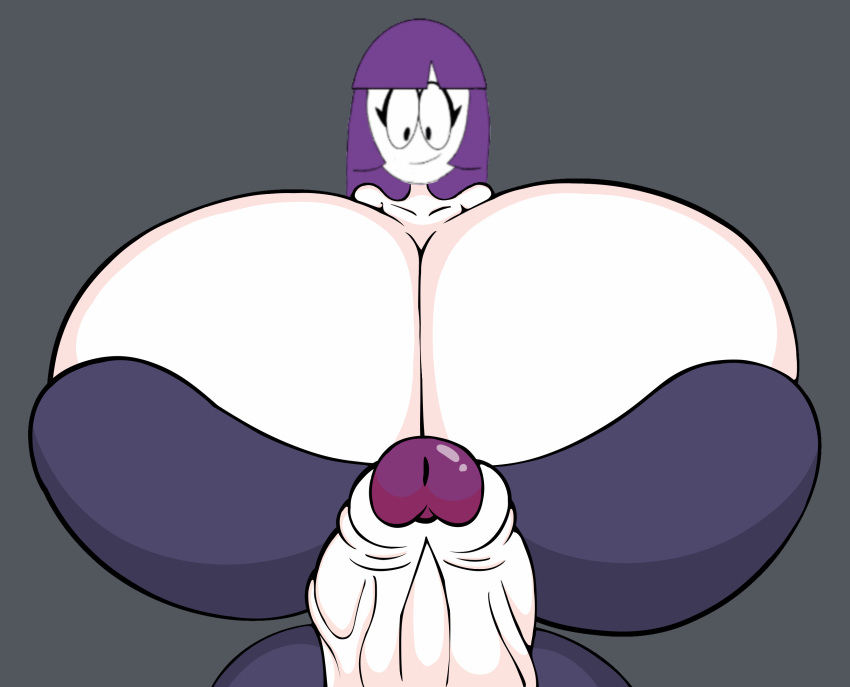 bearalphar34fan_v2 futa_only futanari huge_penis hyper_breasts lila_(spooky_month) looking_at_viewer spooky_month tagme