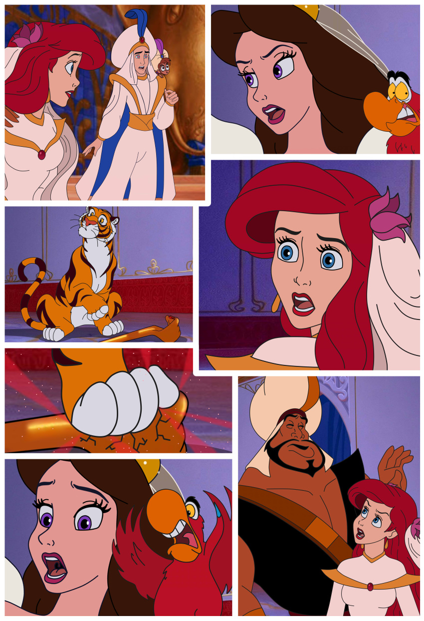 aladdin_(series) disney disney_princess princess_ariel the_little_mermaid vanessa_(the_little_mermaid)