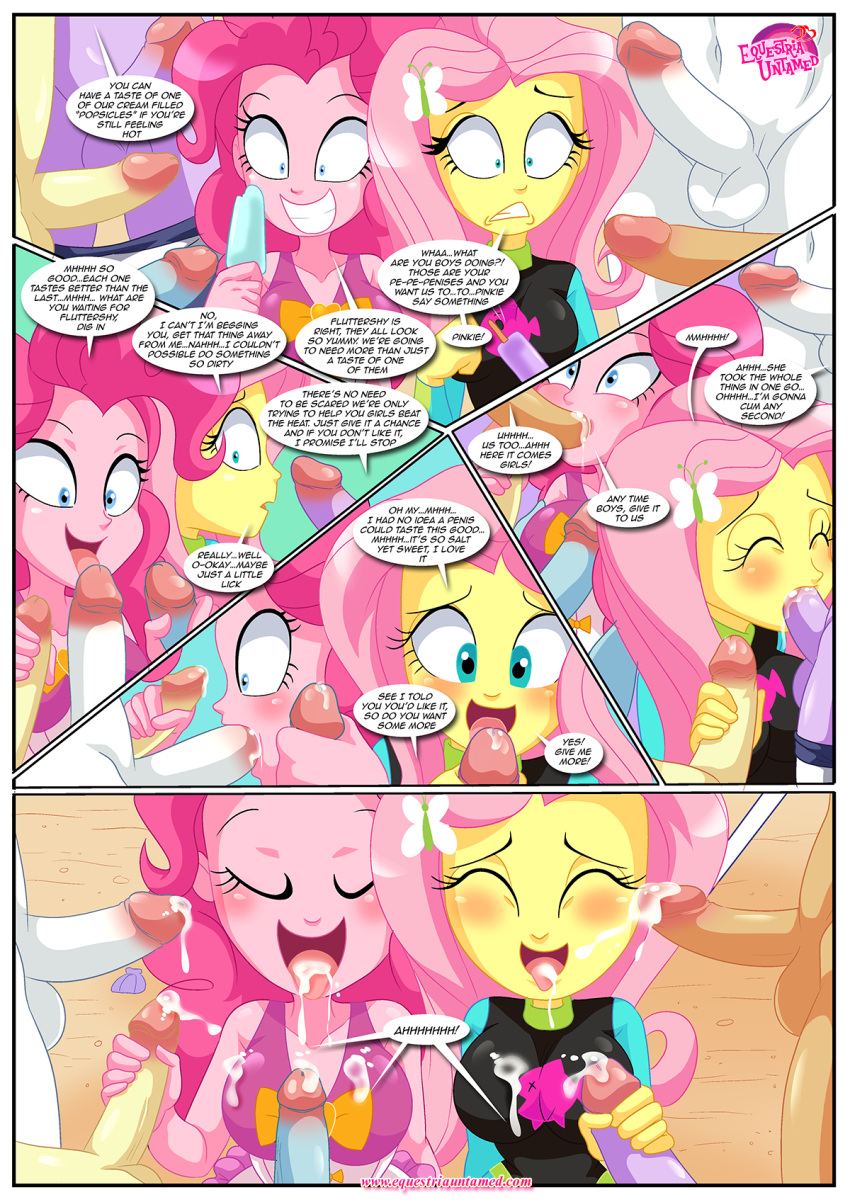 bbmbbf beach comic equestria_girls equestria_untamed fluttershy hasbro my_little_pony my_little_pony:_friendship_is_magic palcomix party_at_rainbow_cove pinkie_pie