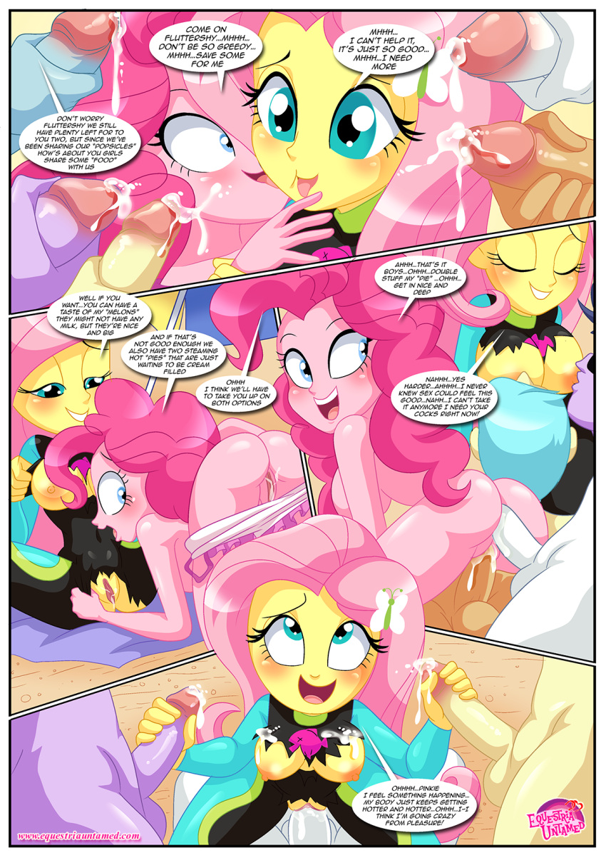 bbmbbf beach comic equestria_girls equestria_untamed fluttershy hasbro my_little_pony my_little_pony:_friendship_is_magic palcomix party_at_rainbow_cove pinkie_pie