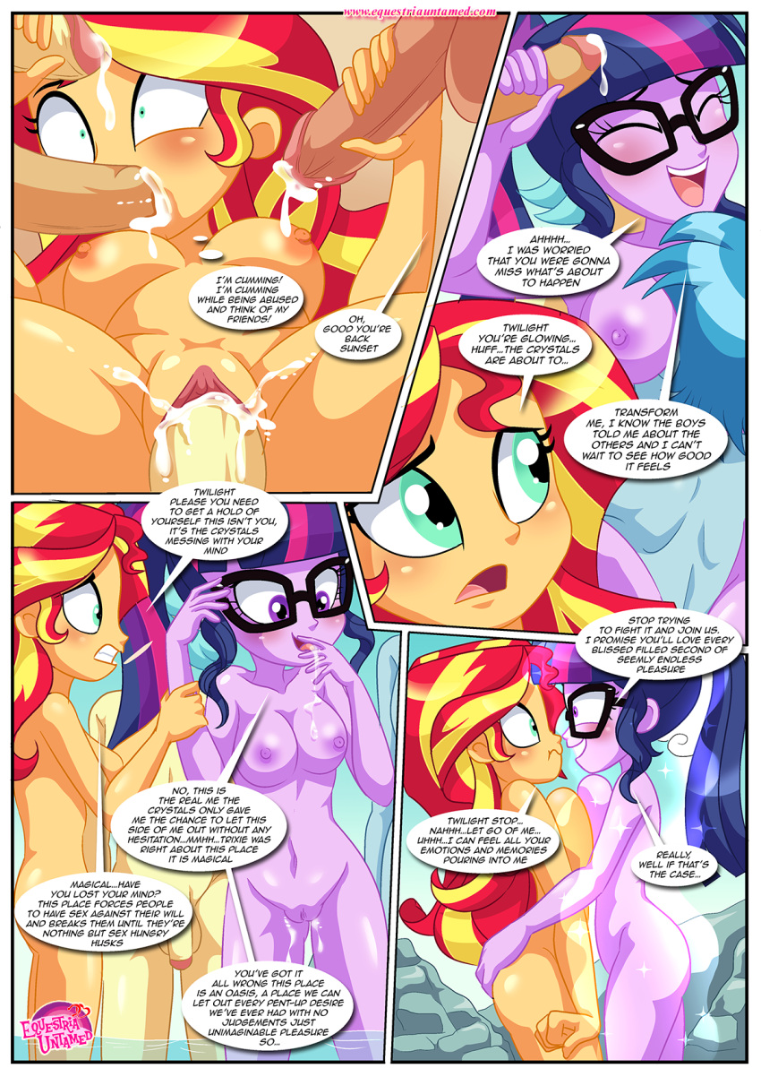 bbmbbf beach comic equestria_girls equestria_untamed hasbro my_little_pony my_little_pony:_friendship_is_magic palcomix party_at_rainbow_cove sunset_shimmer twilight_sparkle