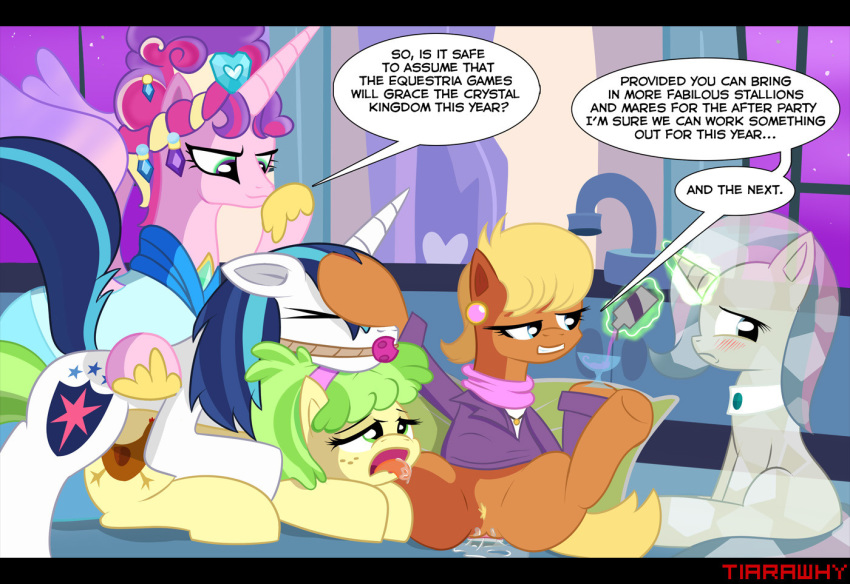 cum friendship_is_magic miss_harshwhinny ms._peachbottom my_little_pony princess_cadance pussy shining_armor tiarawhy