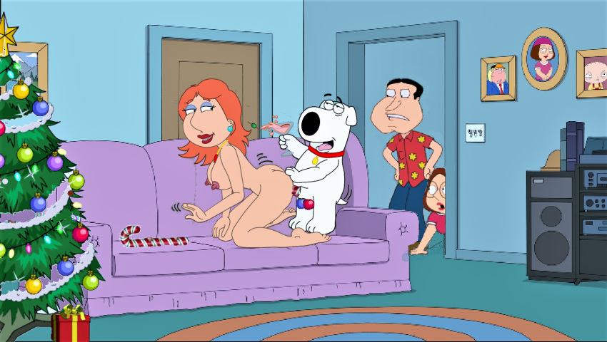 ass breasts brian_griffin erect_nipples erect_penis family_guy glenn_quagmire lois_griffin meg_griffin nude thighs vaginal