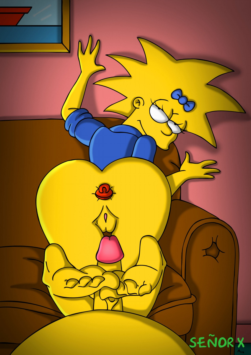 footjob maggie_simpson senor_x_(artist) tagme the_simpsons