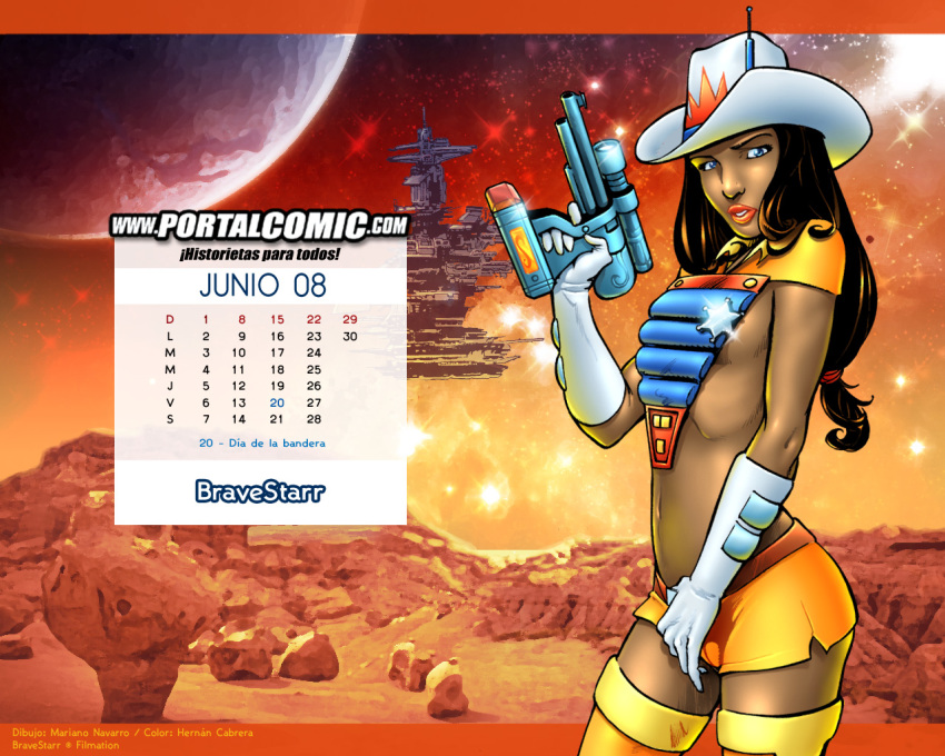 2008 bravestarr calendar cowgirl gender_swap genderswap mariano_navarro marshal_bravestarr rule_63