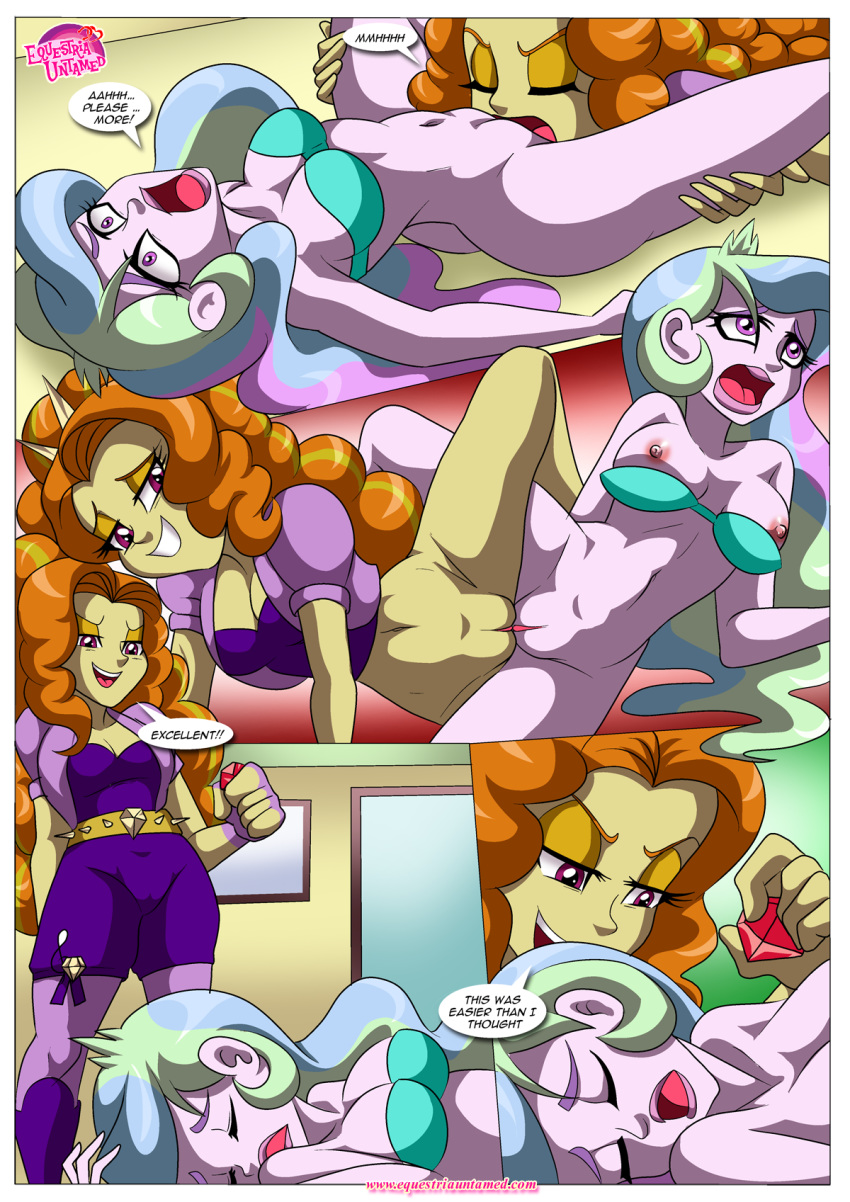 2_girls 2girls adagio_dazzle adagio_dazzle_(eg) adult adult_and_young_adult breasts comic equestria_girls equestria_untamed friendship_is_magic multiple_girls my_little_pony nude older older_female oral princess_celestia principal_celestia pussy pussylicking rainbow_rocks scissoring the_dazzlings the_dazzlings_revenge tribadism young_adult young_adult_female young_adult_woman yuri