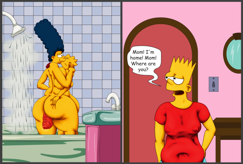 bart_simpson big_ass bynshy lisa_simpson marge_simpson mother_&_daughter prolapse the_simpsons