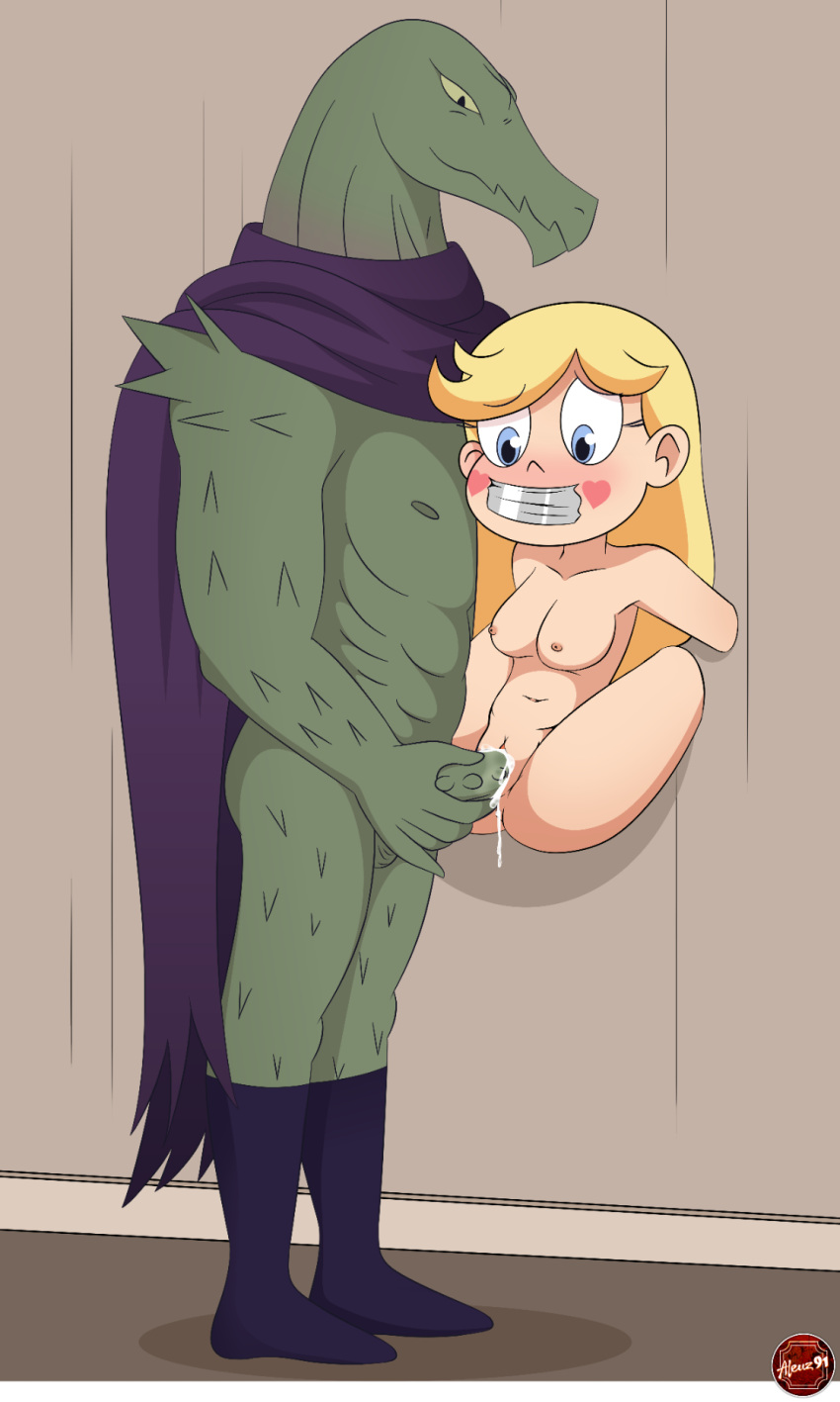 1boy 1girl blonde_hair blue_eyes breasts cum_in_pussy monster nipples penis_in_pussy pussy rasticore sex star_butterfly star_vs_the_forces_of_evil vaginal