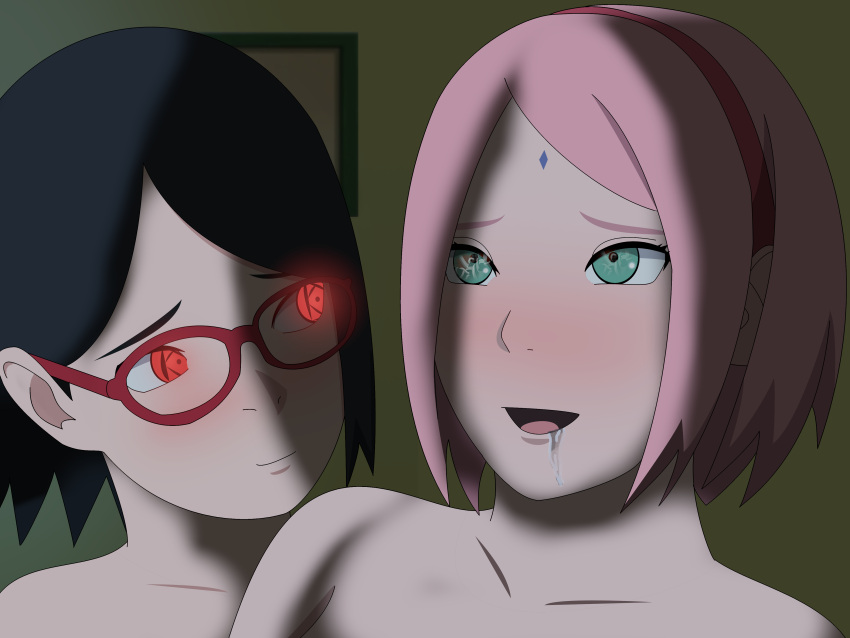 2_girls black_hair boruto:_naruto_next_generations fucked_silly glasses green_eyes incest mother_&_daughter optimystic11 pink_hair red_eyes sakura_haruno sarada_uchiha sharingan yuri