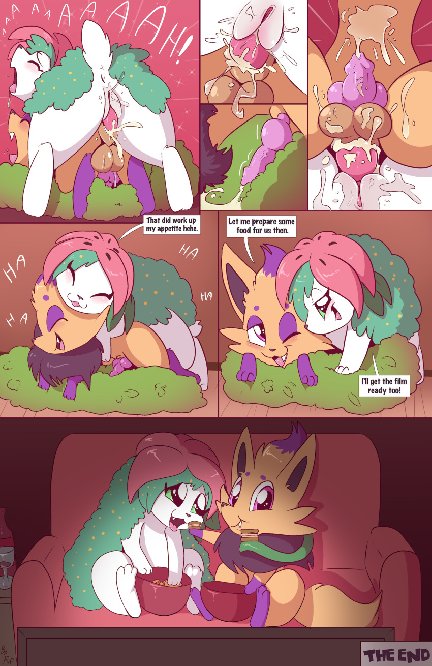 chip_and_meadow's_movie_night comic fuf nintendo pokemon shaymin zorua