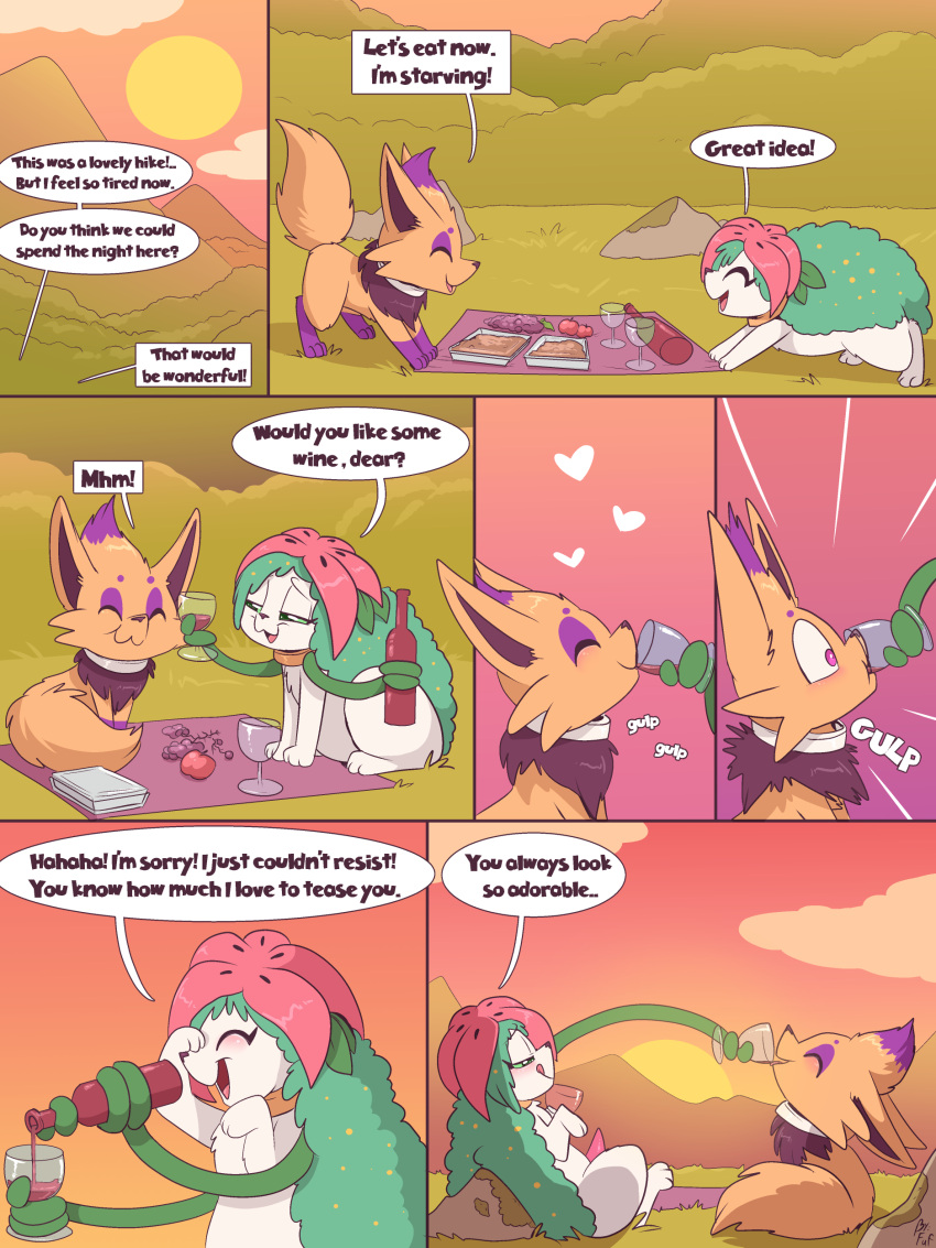 chip_and_meadow's_night_out comic fuf nintendo pokemon shaymin zorua