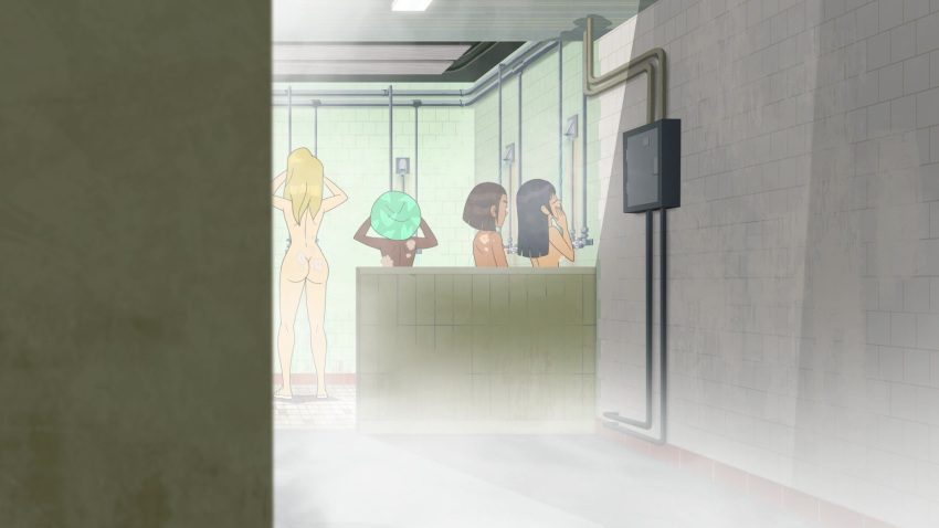 completely_nude_female gigi_(velma) olive_(velma) shower_cap shower_room tagme velma_(series)