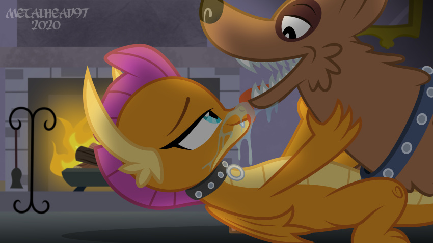 friendship_is_magic hasbro metalhead97 my_little_pony orthros smolder_(mlp)