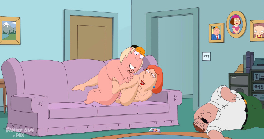 chris_griffin family_guy lois_griffin peter_griffin