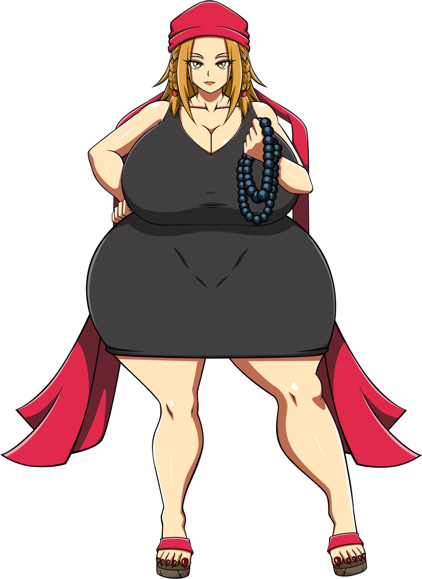 ale-mangekyo anna_kyoyama brown_eyes brown_hair gigantic_ass gigantic_breasts hourglass_figure shaman_king voluptuous