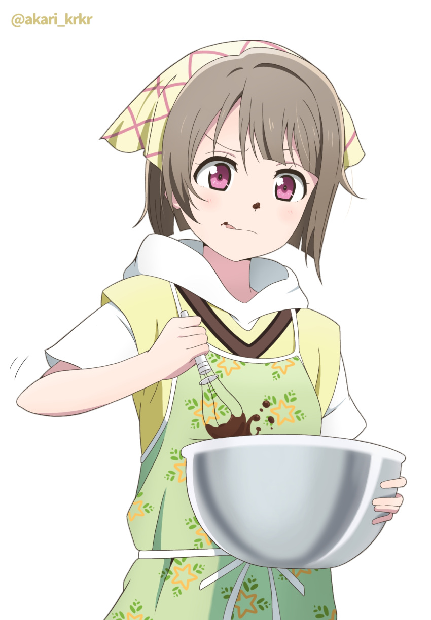 1girl artist_name artist_request birthday brown_hair eyebrows_visible_through_hair female_focus grey_hair happy_birthday high_res light_brown_hair love_live! love_live!_nijigasaki_high_school_idol_club nakasu_kasumi short_hair