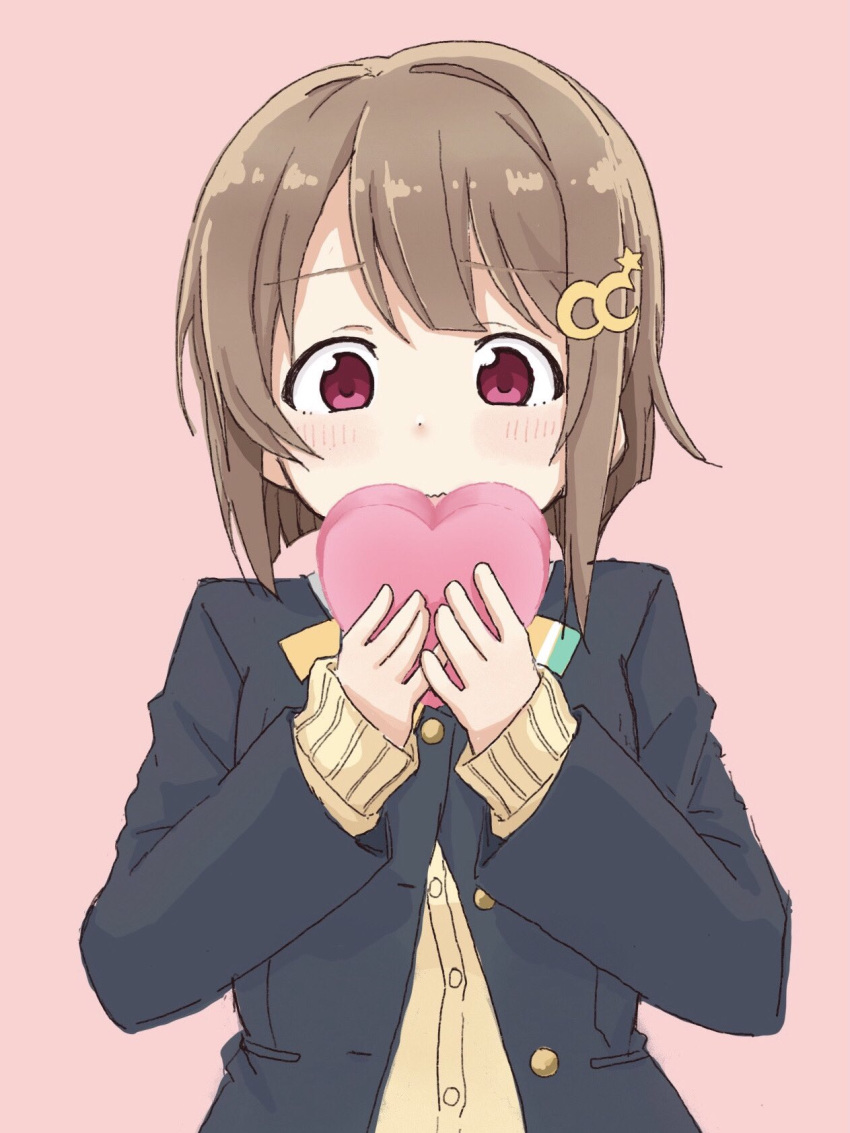 1girl artist_name artist_request birthday brown_hair eyebrows_visible_through_hair female_focus grey_hair happy_birthday high_res light_brown_hair love_live! love_live!_nijigasaki_high_school_idol_club nakasu_kasumi short_hair