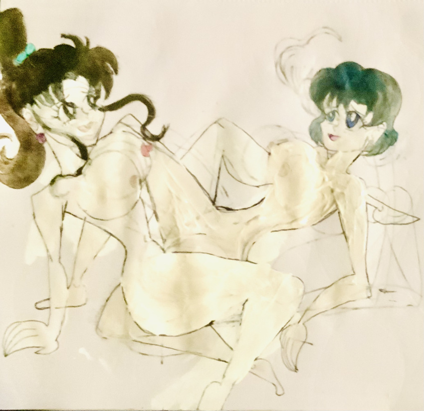 ami_mizuno bishoujo_senshi_sailor_moon female_only makoto_kino masonmdaythetrex sailor_moon scissoring tribadism yuri