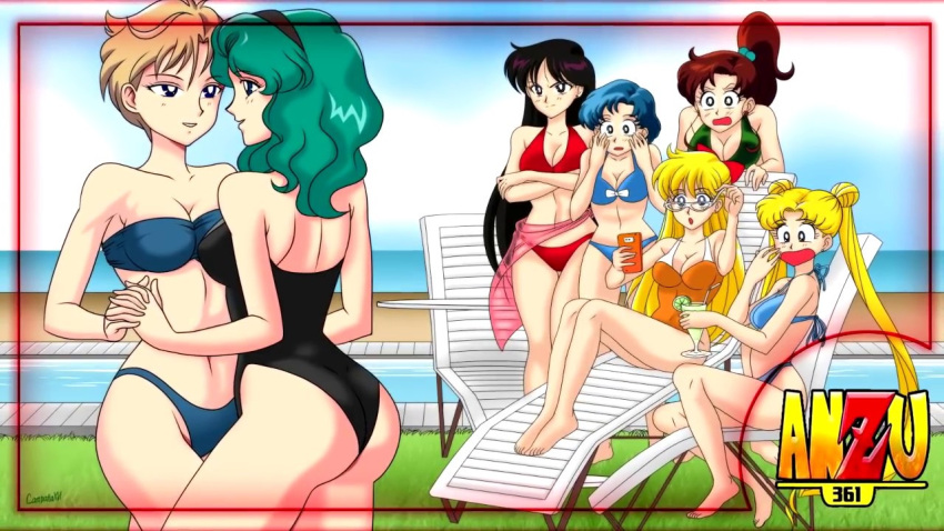 >:) >:0 1girl 6+girls 7girls :0 :d :o adjusting_eyewear alluring alternate_costume ami_mizuno anzu_361 aqua_hair arm arms ass back bangs bare_arms bare_legs bare_shoulders barefoot bikini bishoujo_senshi_sailor_moon black_eyes black_hair black_hairband black_swimsuit blonde_hair blue_bikini blue_eyes blue_hair blue_swimsuit bow brown_hair cellphone chair cleavage closed_mouth cocktail collarbone crossed_arms cup double_bun drink drinking_glass earrings eye_contact feet female_only glasses grass green_bikini green_swimsuit hair_bobbles hair_ornament hairband hairbow hand_up hands_up haruka_tenou human human_only jewelry knees_up legs light_brown_hair long_hair looking_at_another makoto_kino michiru_kaiou midriff minako_aino multiple_females multiple_girls mutual_yuri navel neck one-piece_swimsuit open_mouth orange_swimsuit outside parted_bangs parted_lips phone ponytail pool red_bikini red_bow red_swimsuit rei_hino sarong short_hair sitting sky small_breasts smile standing strapless strapless_bikini strapless_swimsuit surprised swimsuit twin_tails usagi_tsukino water yuri