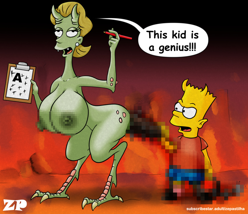 bart_simpson hell_teacher huge_ass huge_breasts the_simpsons